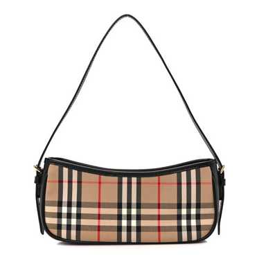 BURBERRY Vintage Check Calfskin Sling Archive Bei… - image 1