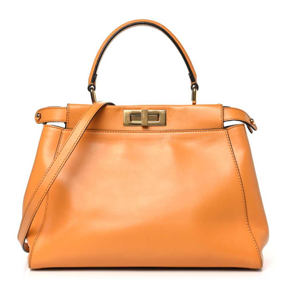 FENDI Vitello Morgan Shiny Nappa Medium Peekaboo … - image 1