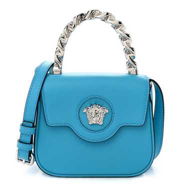 VERSACE Grained Calfskin Mini La Medusa Bag Turqu… - image 1