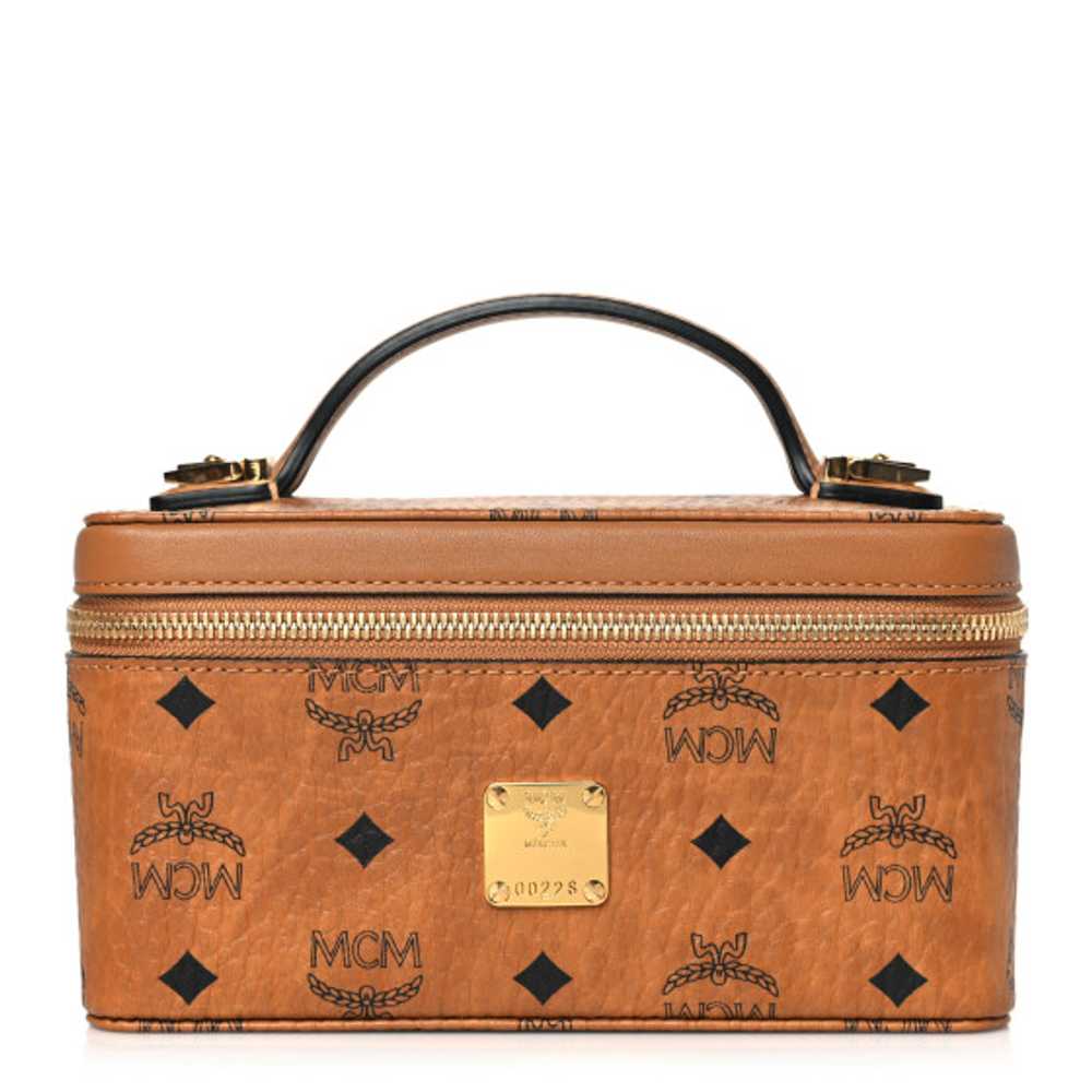 MCM Visetos Rockstar Vanity Case Cognac - image 1