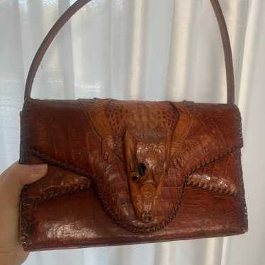 Vintage alligator purse - image 1