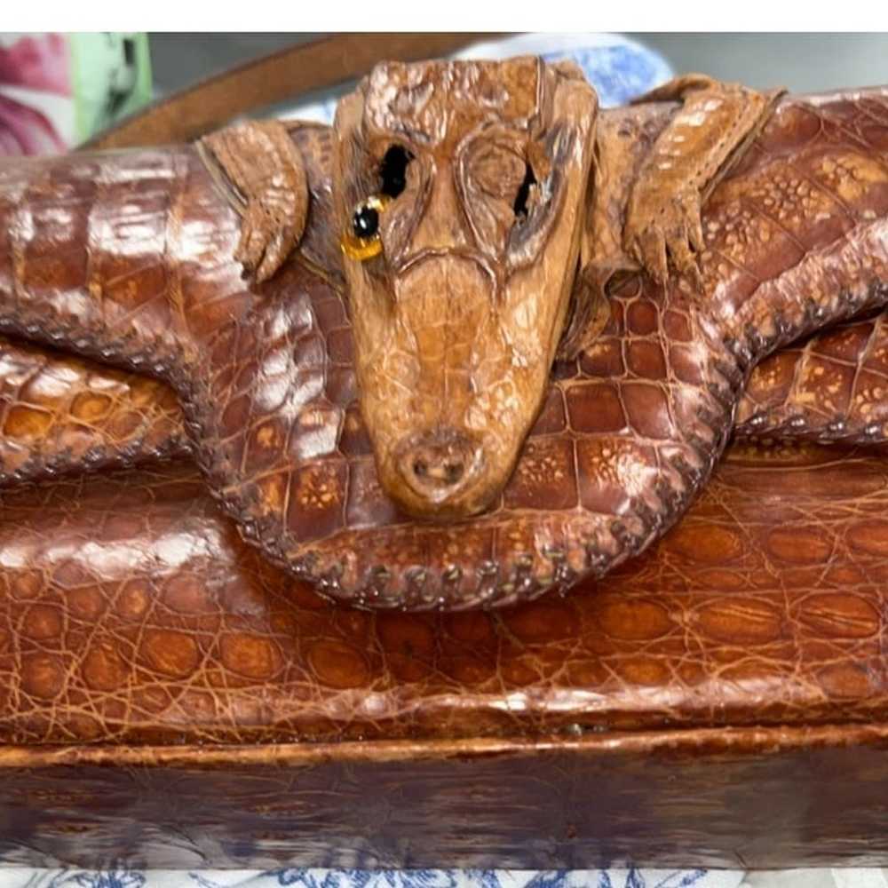 Vintage alligator purse - image 2