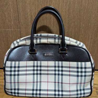 【Excellent Condition】Burberry Mini Boston Nova Che