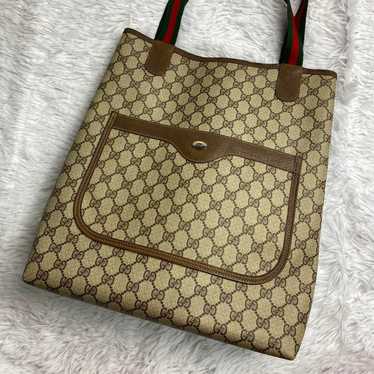 GUCCI Old Gucci Tote Bag GG Supreme Sherry Line