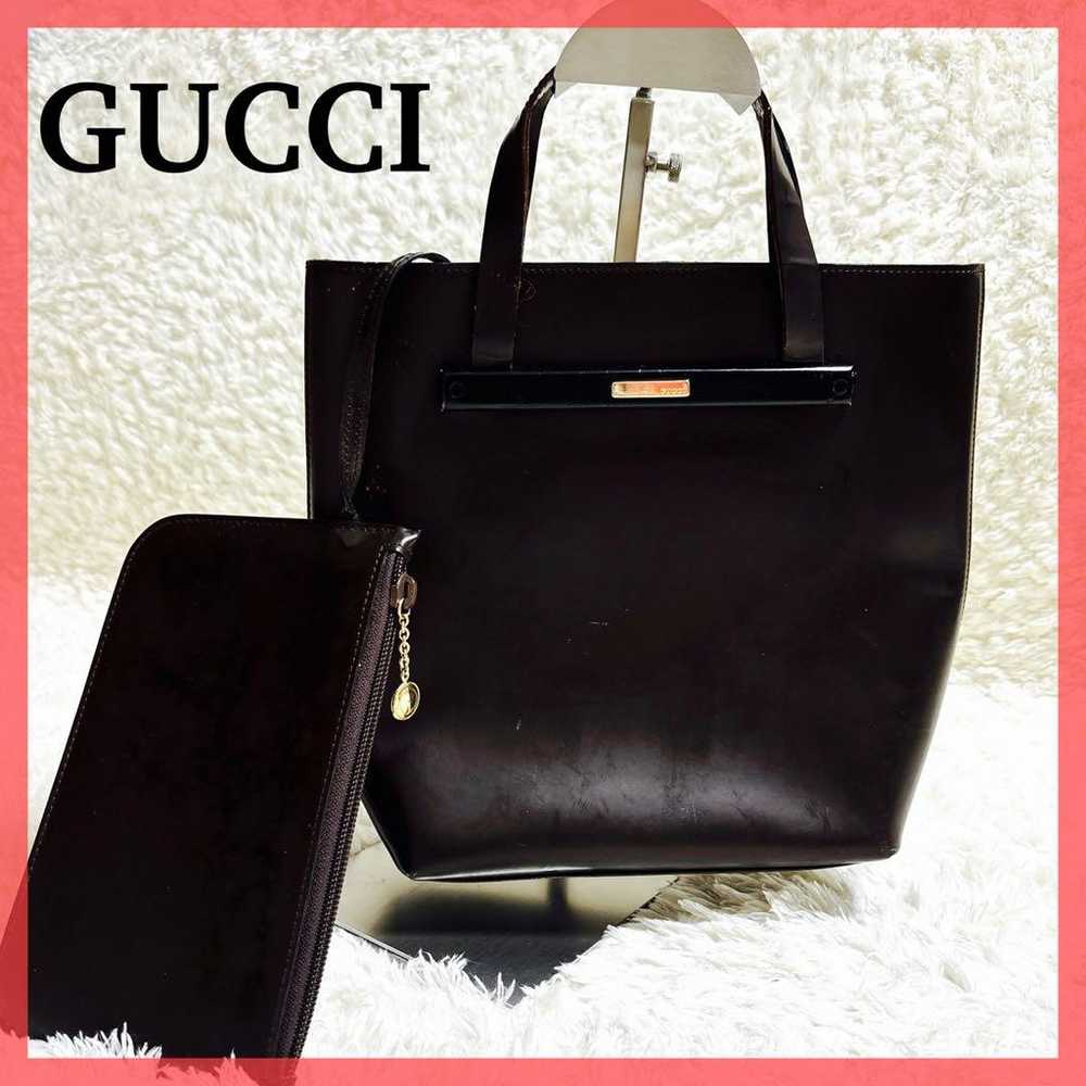 【Rare Good Condition】Gucci Tote Bag with Pouch Ha… - image 1