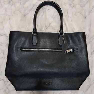 COACH Leather Tote Bag in Black