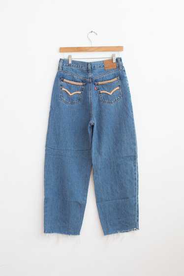 LEVI'S Pre-loved Remade Denim Ballon Leg Jeans (2… - image 1