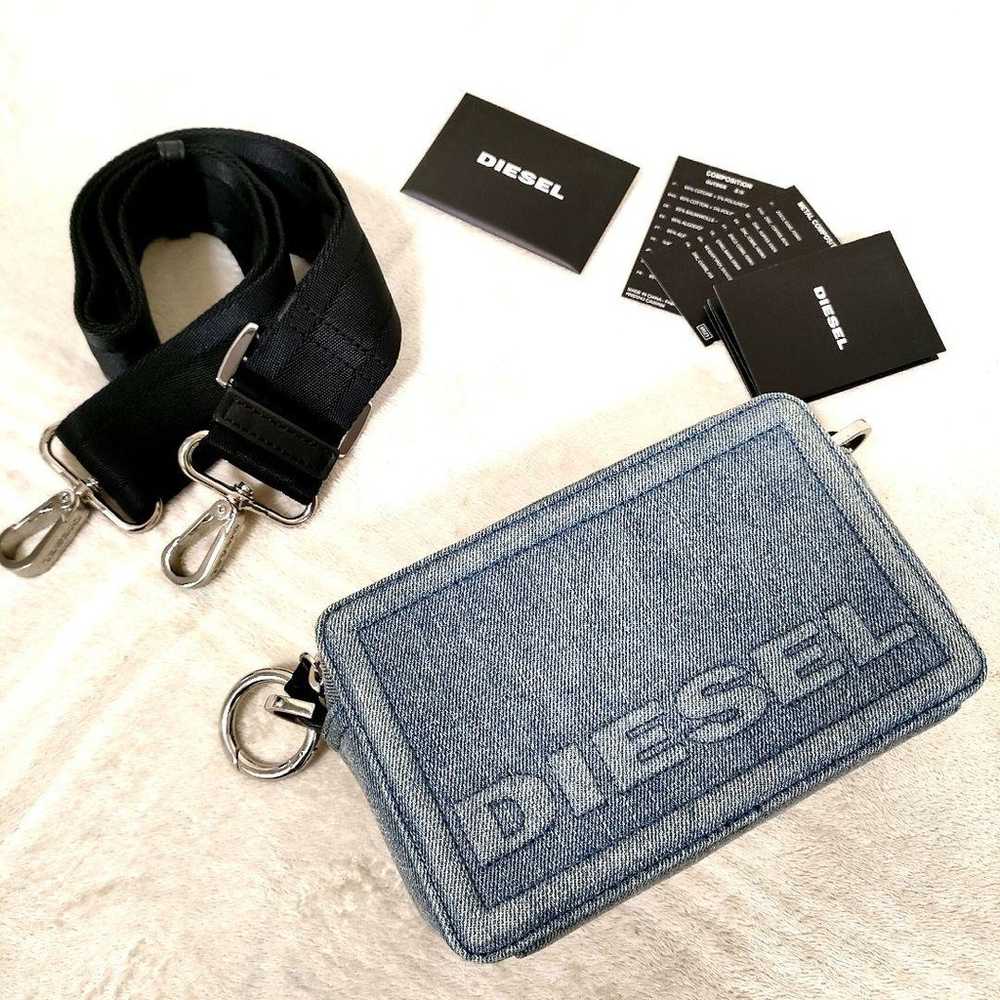 DIESEL Blue Denim Mini Crossbody Camera Bag - image 5