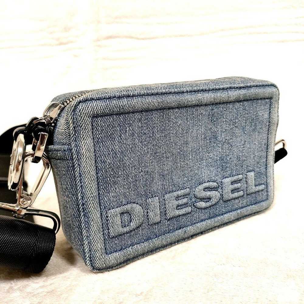 DIESEL Blue Denim Mini Crossbody Camera Bag - image 7