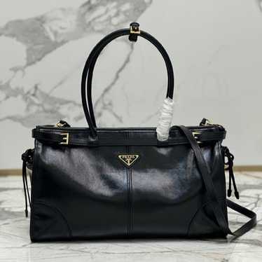 Large leather handbag