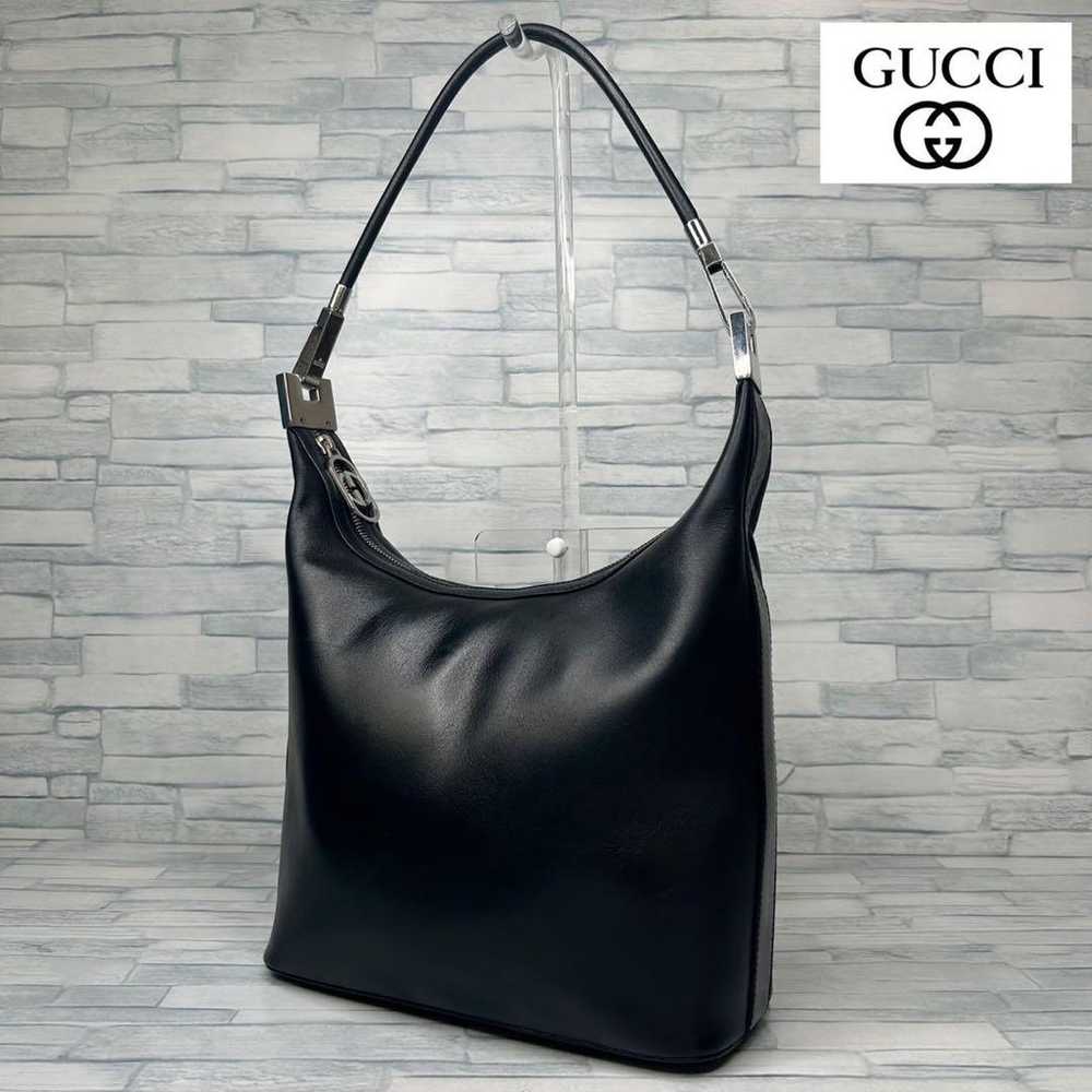 Brand new 110 GUCCI leather shoulder bag handbag … - image 1