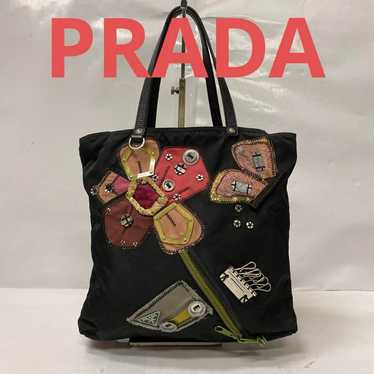 AAE11-19 Prada Tote Bag Nylon Tessuto Nylon Patch… - image 1