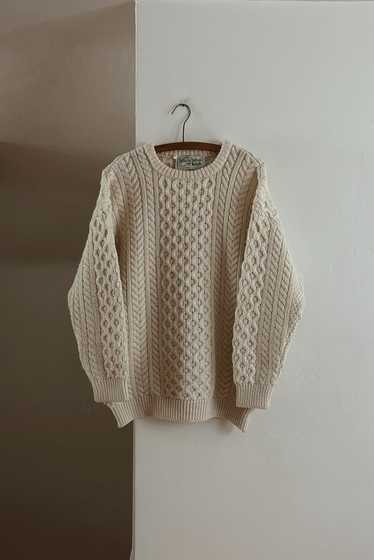 1980's WOOL FISHERMAN KNIT JUMPER