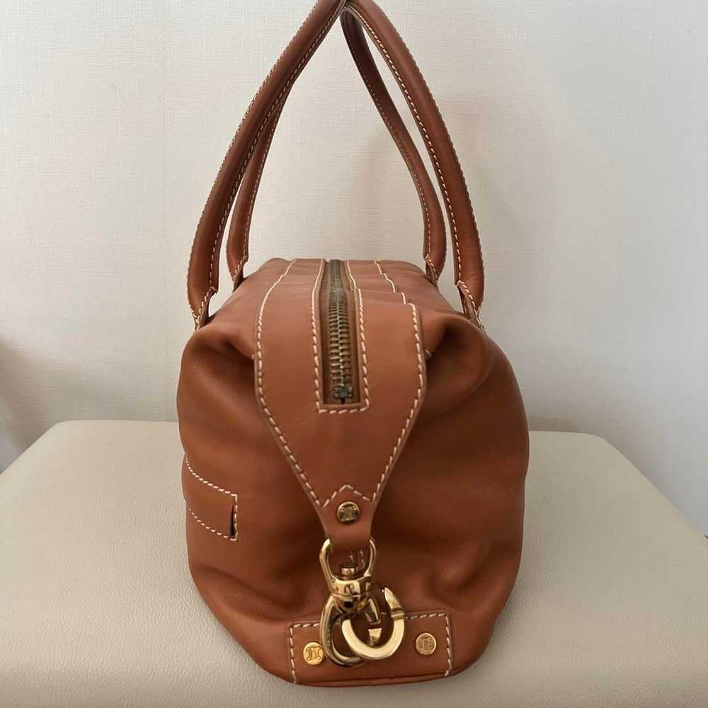 Excellent condition CELINE camel brown leather sh… - image 2