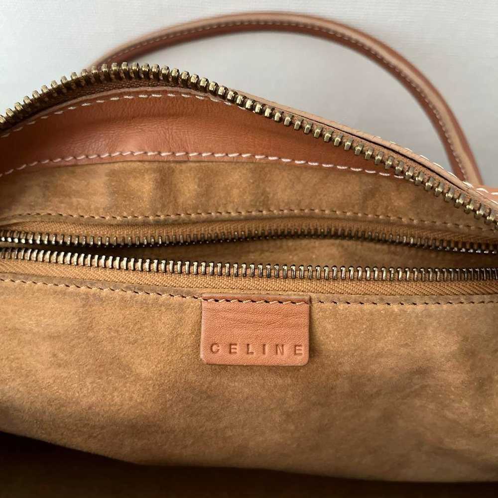 Excellent condition CELINE camel brown leather sh… - image 7