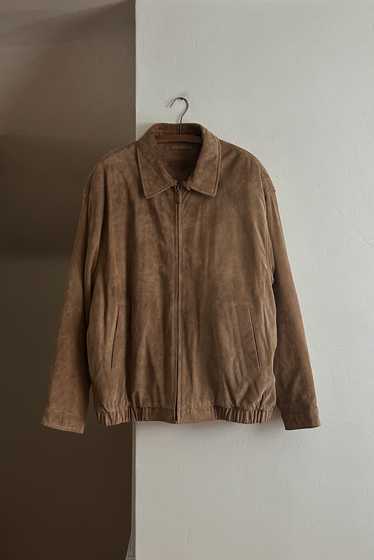 1990's CAMEL SUEDE BOMBER JACKET