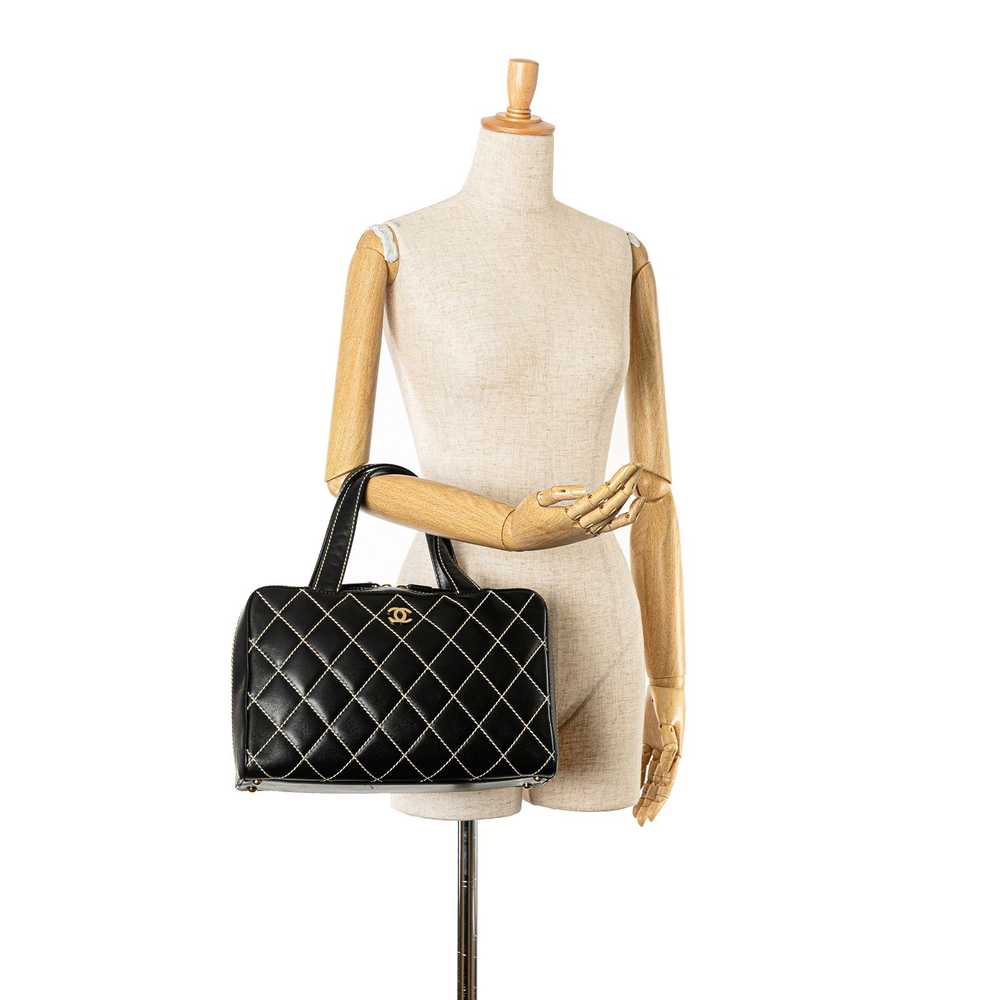 Chanel Chanel CC Wild Stitch Lambskin Handbag - image 11