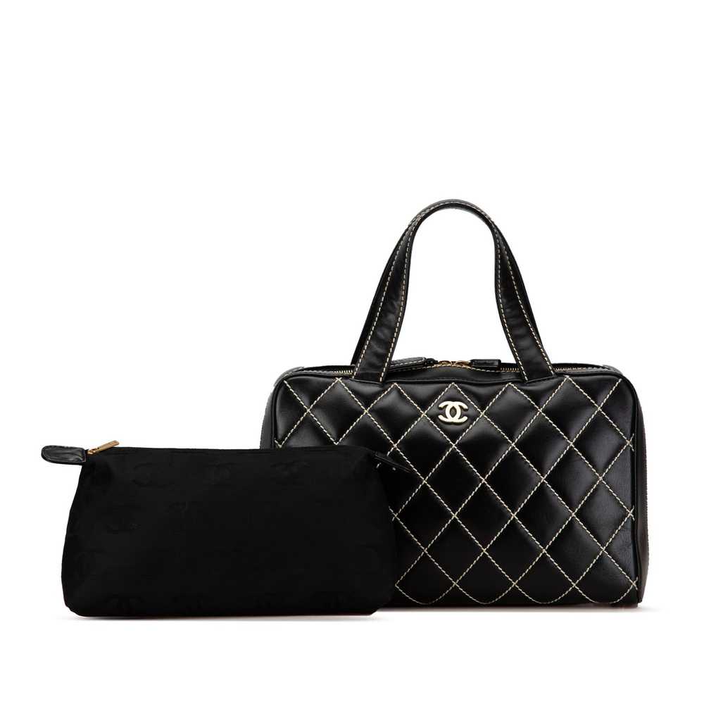 Chanel Chanel CC Wild Stitch Lambskin Handbag - image 12