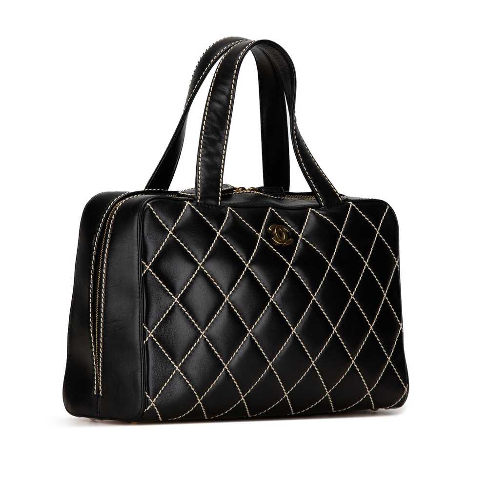 Chanel Chanel CC Wild Stitch Lambskin Handbag - image 2