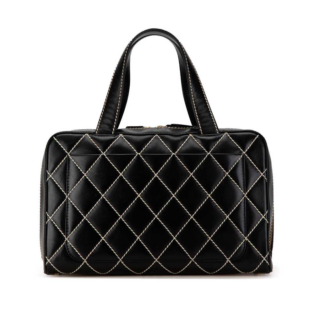 Chanel Chanel CC Wild Stitch Lambskin Handbag - image 3