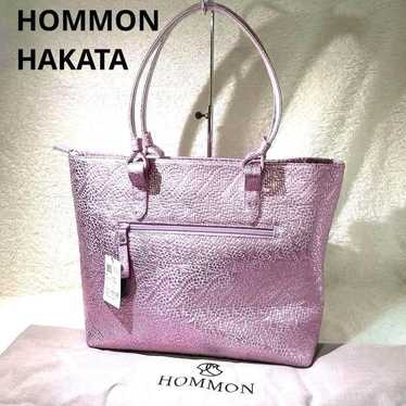 Unused, tagged, HOMMON HAKATA Genuine tote bag Hak