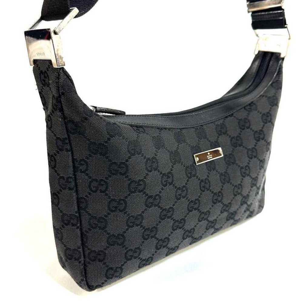 【Excellent Condition】GUCCI Leather GG Canvas One … - image 4