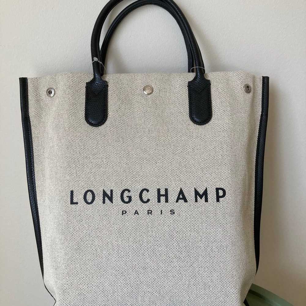 NEW LONGCHAMP ESSENTIAL MEDIUM CANVAS TOTES BAG - image 5