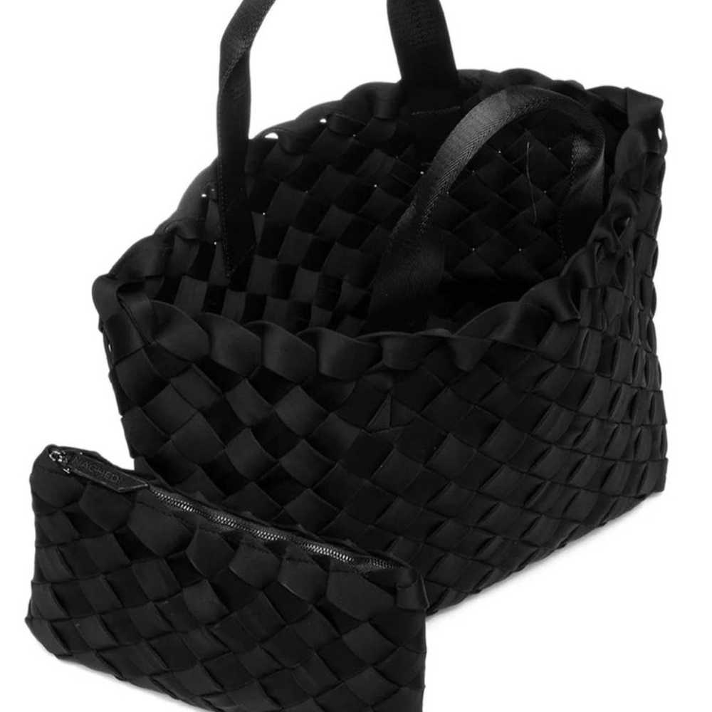 Naghedi Tangier Black Neoprene Medium Tote Handba… - image 3