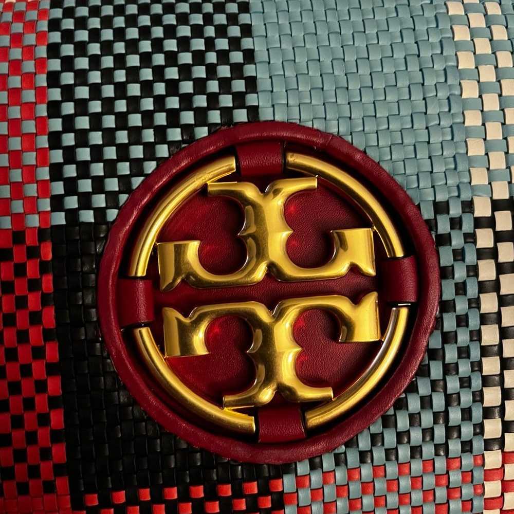 Tory Burch Leather Woven Purse - image 2