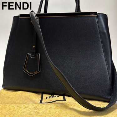 a96【Beautiful item】Fendi Toujour Black A4-Size 2-… - image 1