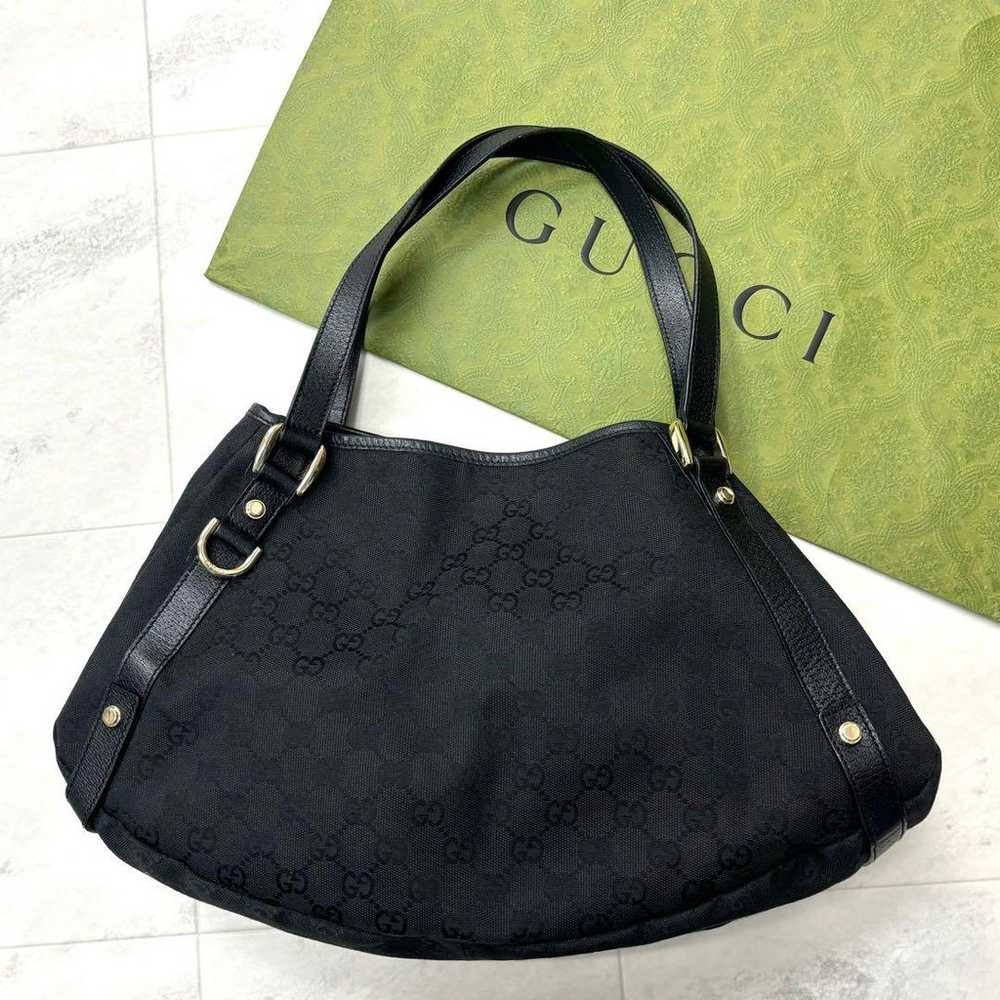 【Unused item】GUCCI 130736 GG Canvas Tote Bag Black - image 2