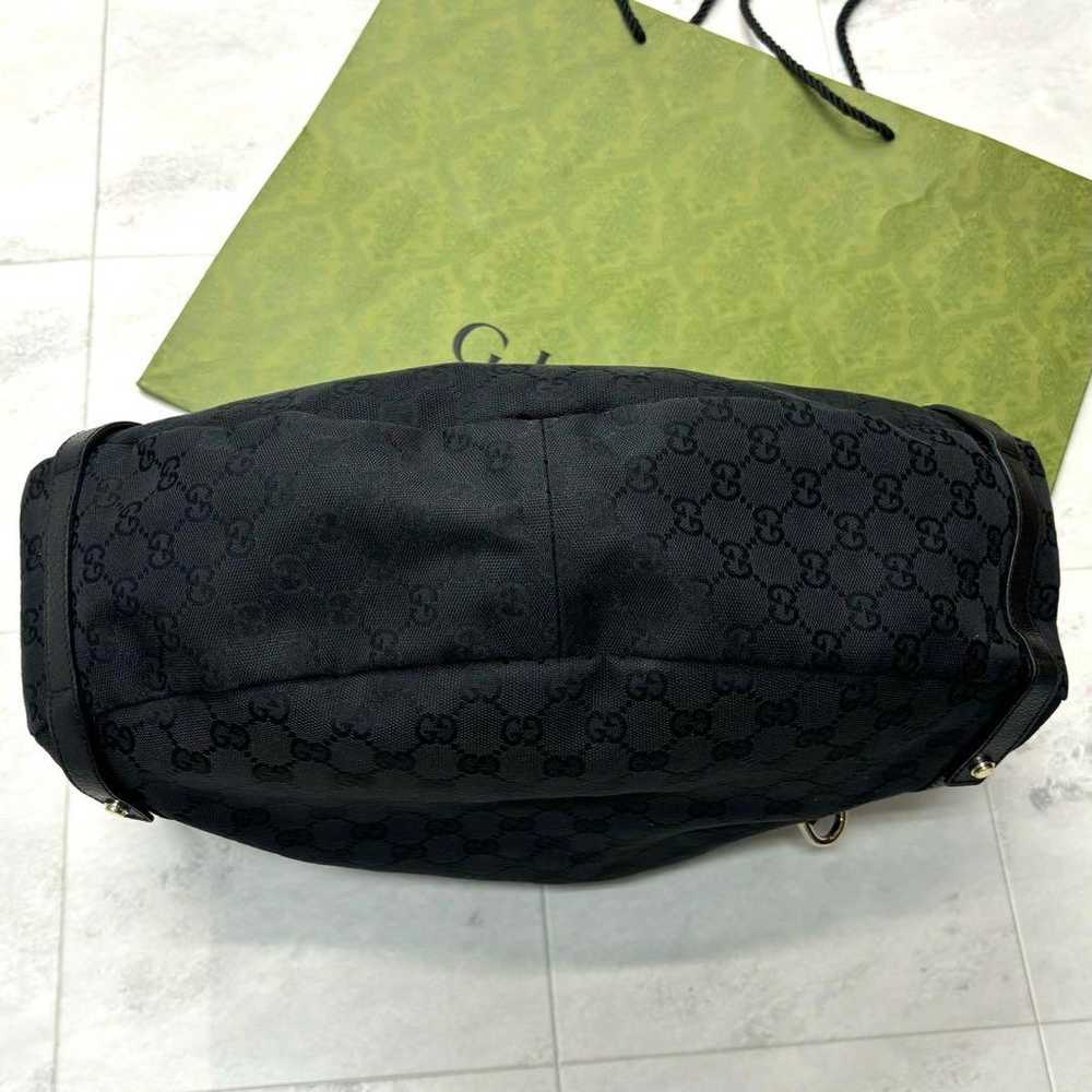 【Unused item】GUCCI 130736 GG Canvas Tote Bag Black - image 5