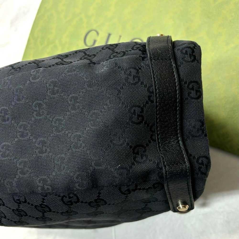 【Unused item】GUCCI 130736 GG Canvas Tote Bag Black - image 6