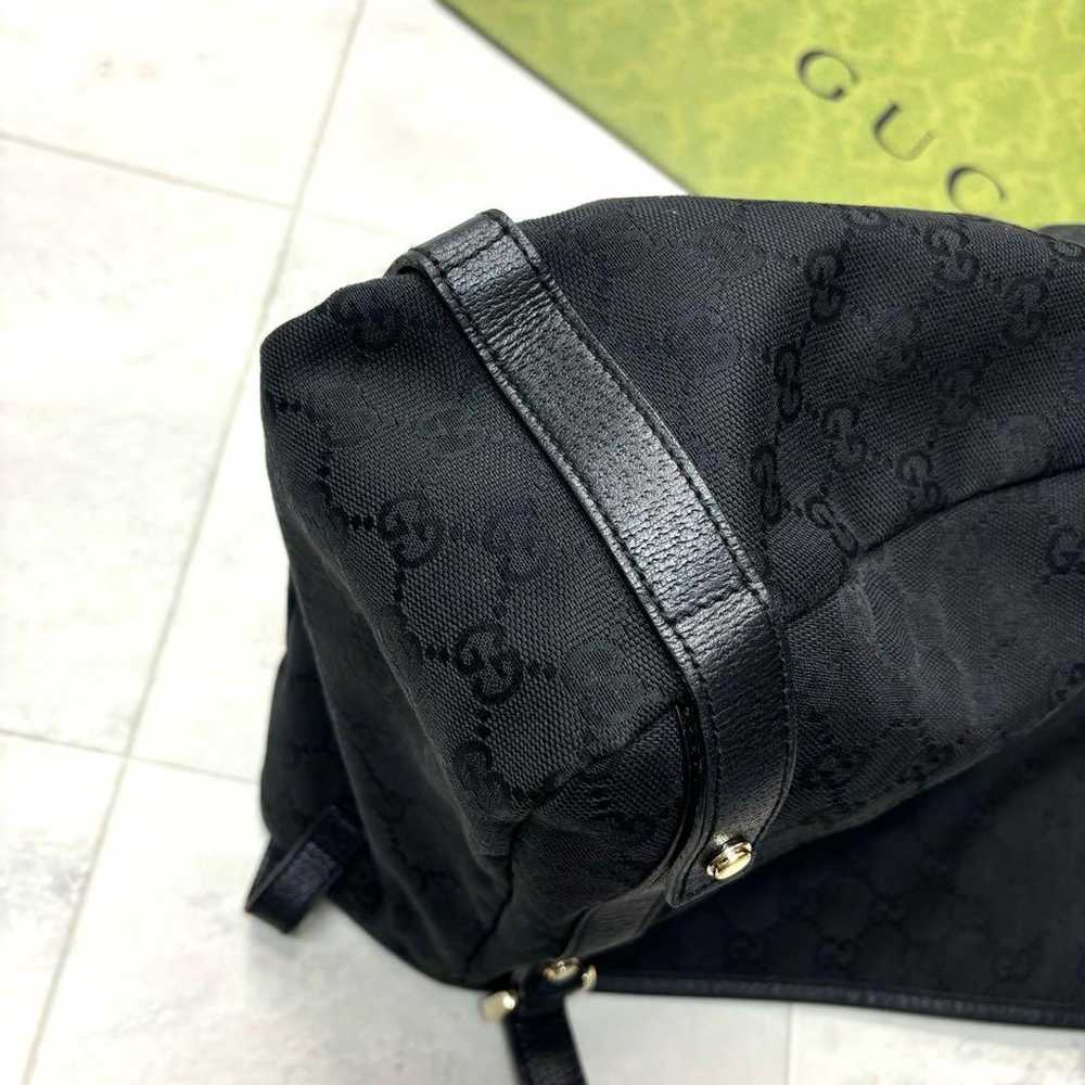 【Unused item】GUCCI 130736 GG Canvas Tote Bag Black - image 9