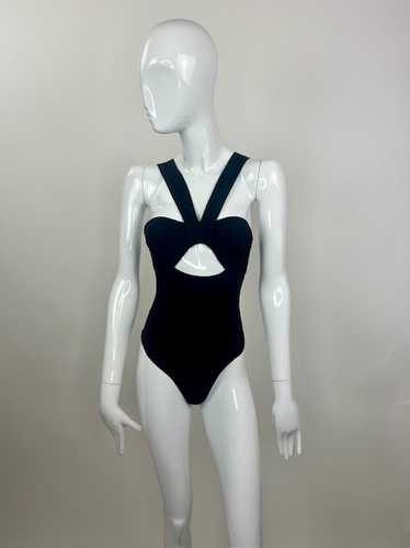 Nensi Dojaka Black Keyhole Swimsuit