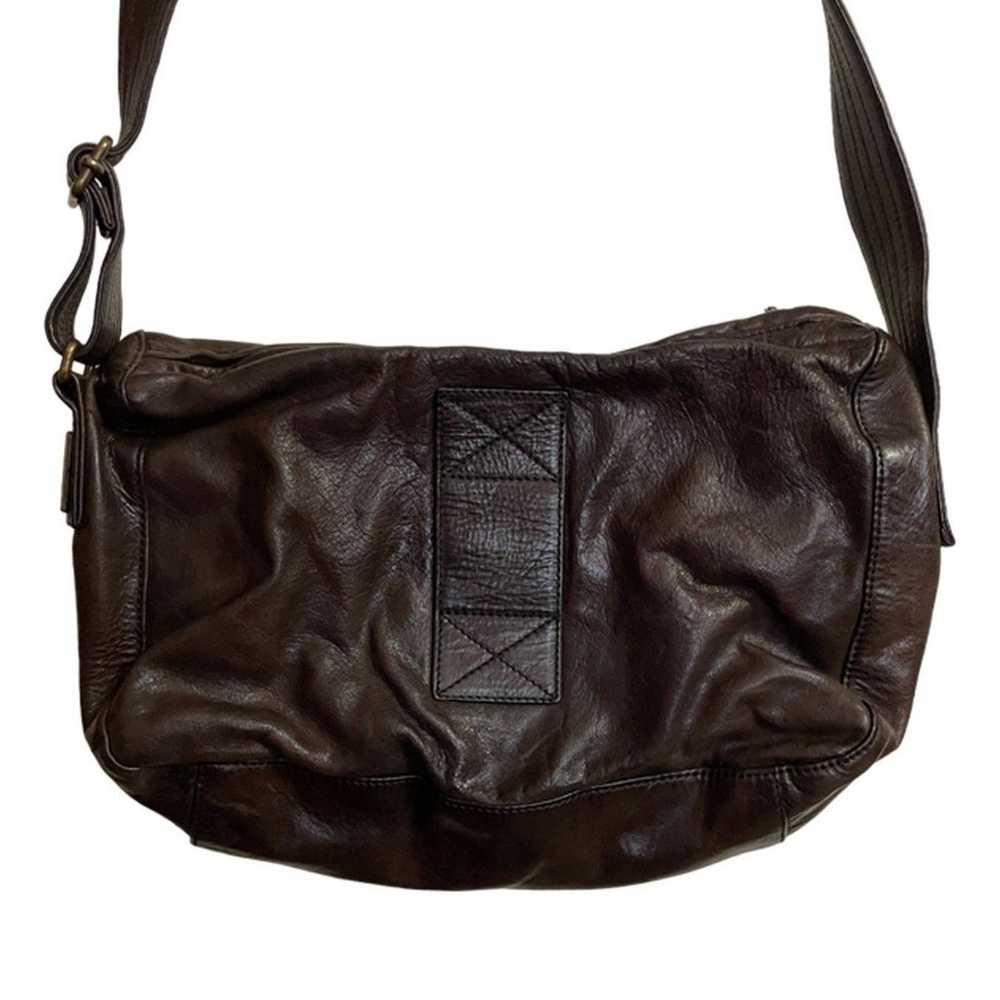 Belstaff Unisex Brown Leather Crossbody Bag - image 5