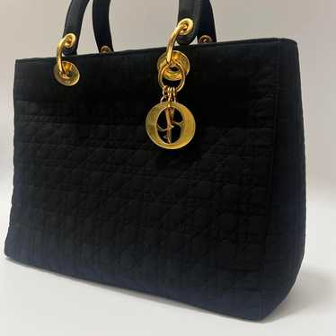 Christian Dior Lady Dior Cannage Quilted Nylon