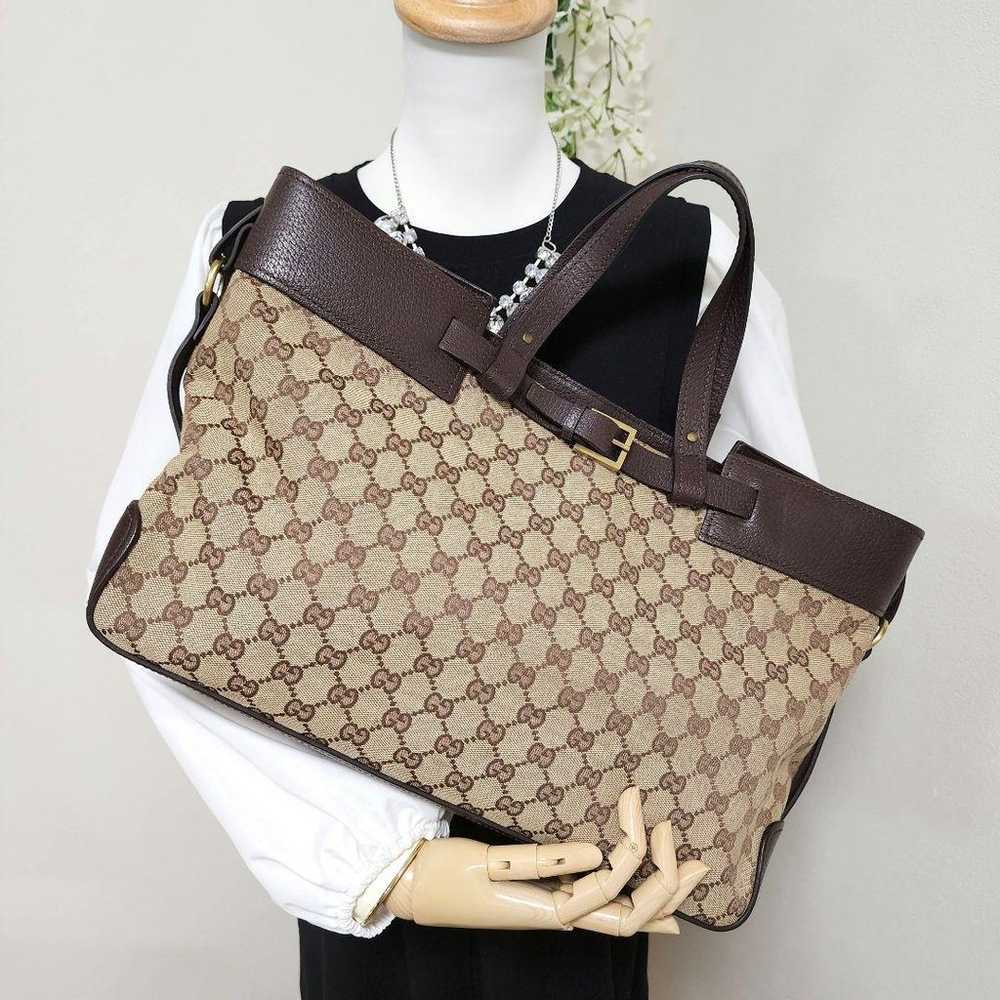 【Excellent condition】GUCCI GG canvas A4 bag for w… - image 11