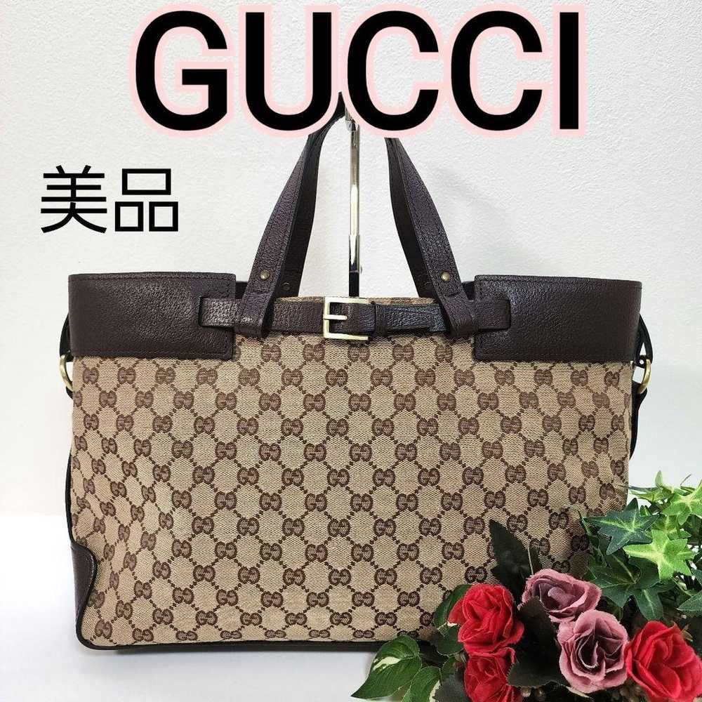 【Excellent condition】GUCCI GG canvas A4 bag for w… - image 1