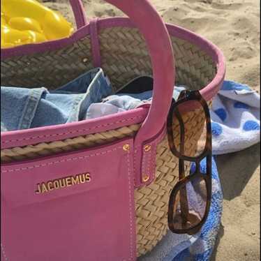 Jacquemus Le Grand Panier Soleil pink