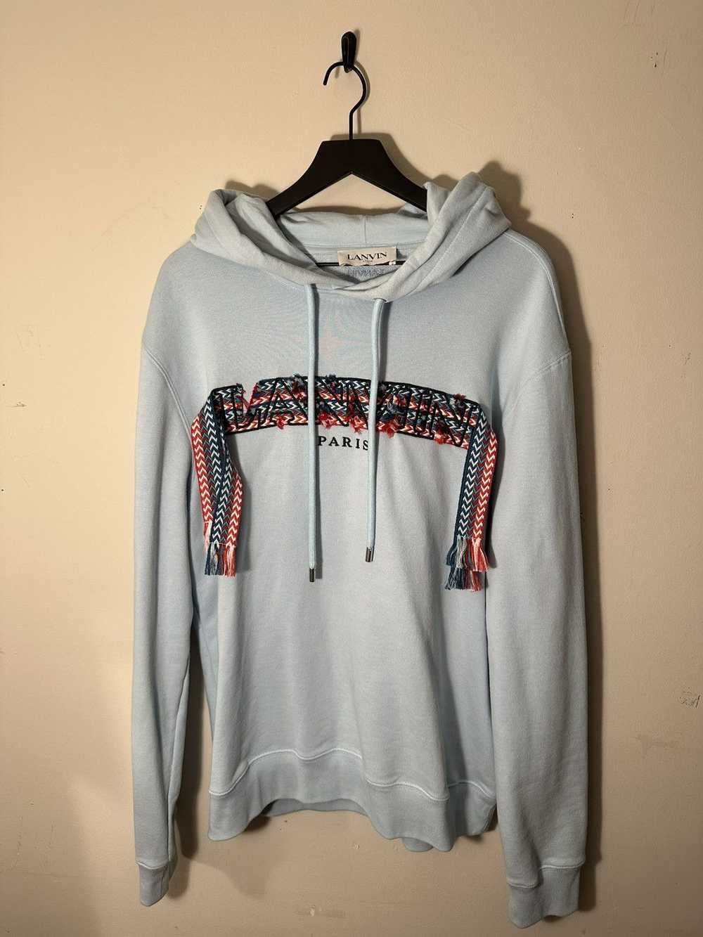 Lanvin Light Blue Lanvin Curb Hoodie Red and Blue - image 1