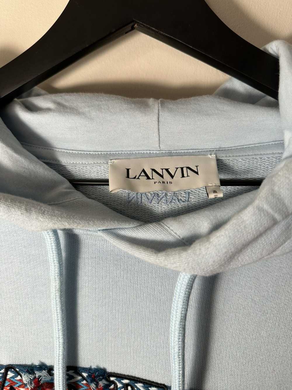 Lanvin Light Blue Lanvin Curb Hoodie Red and Blue - image 4