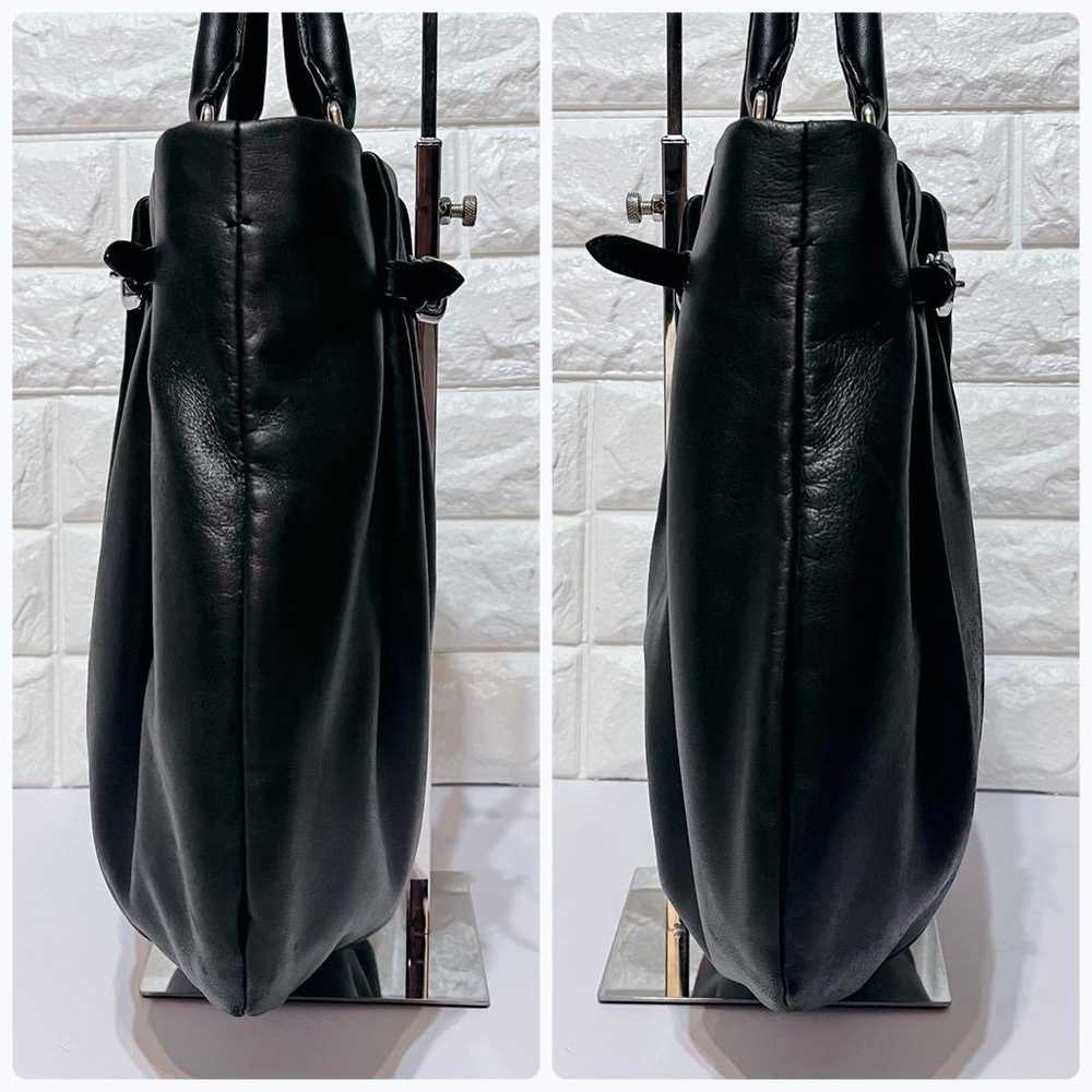 PRADA 2way Leather Shoulder Bag Handbag Black - image 7