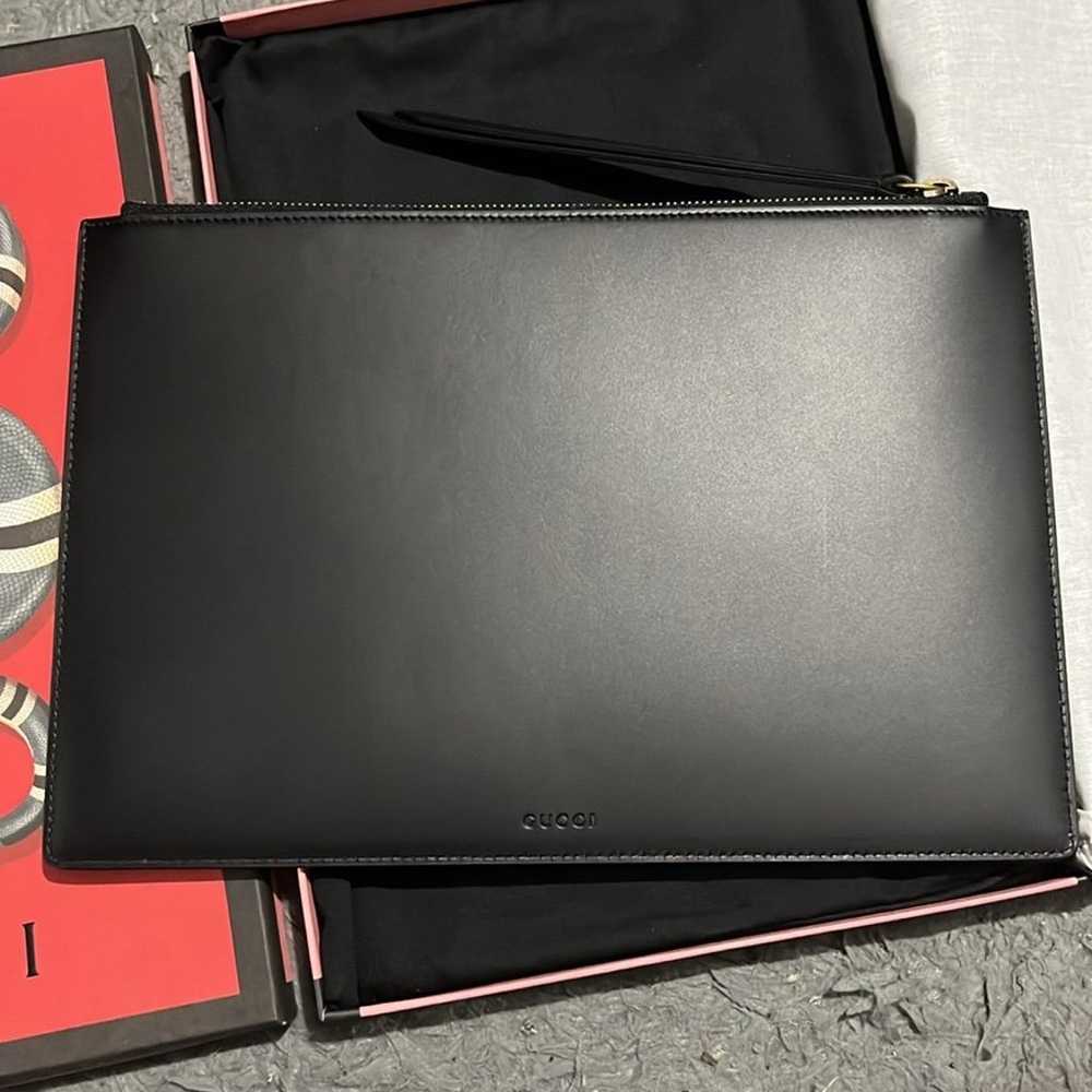 “Life is Gucci” leather Gucci Clutch - image 5