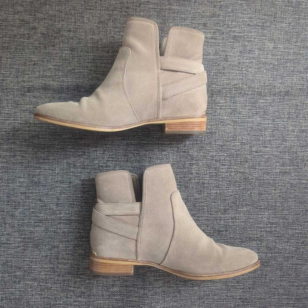 Michael Kors Leather Suede Tan Biker Boots 8.5 - image 2