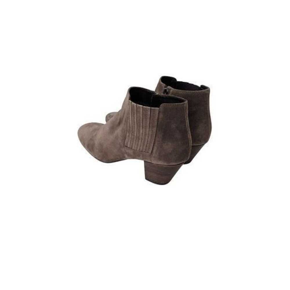 Aquatalia Brown Suede Leather Fallyn Zip Western … - image 3