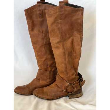 Women's Steve Madden Leather Boots/7.5/Brown Leath