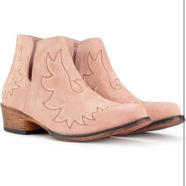 IUV Pink Cowboy Ankle Boots