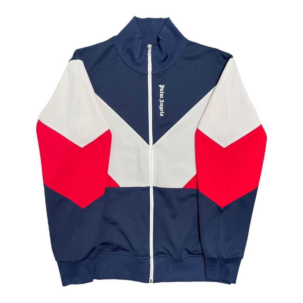 Palm Angels Color Block Track Jacket Red White Na… - image 1