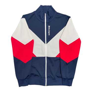 Palm Angels Color Block Track Jacket Red White Na… - image 1